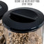 Food Storage Cereal Dispenser Containers Storage Candy Dry Food Container Countertop Rotating Knob for Candy Nuts Rice Granola