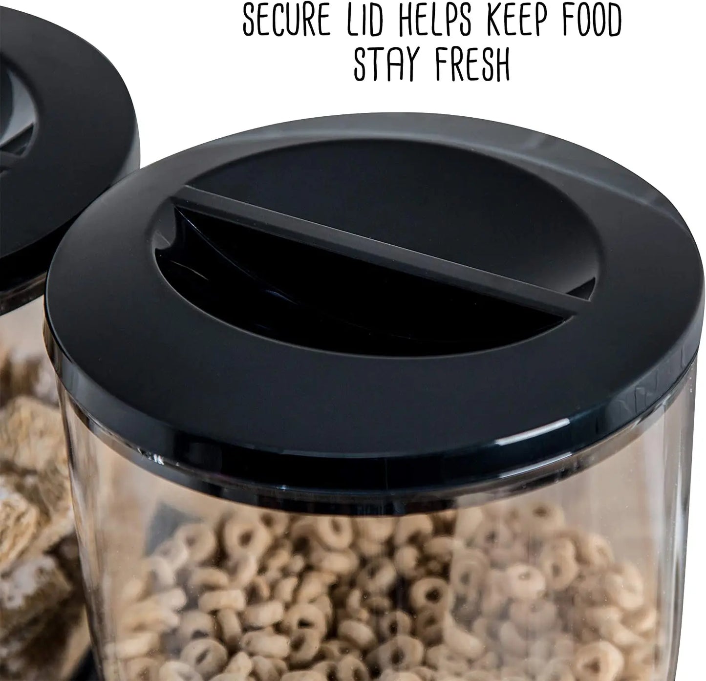 Food Storage Cereal Dispenser Containers Storage Candy Dry Food Container Countertop Rotating Knob for Candy Nuts Rice Granola