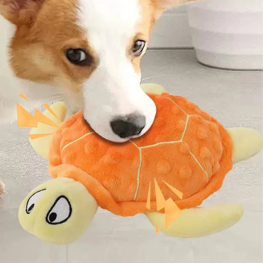 Plush Sea Turtle Dog Toy Sound Chew Pet Squeaky Toys Squeaky Dog Chewing Toy Plush Chewing Toys for  Dog Puppy Outdoor Playing