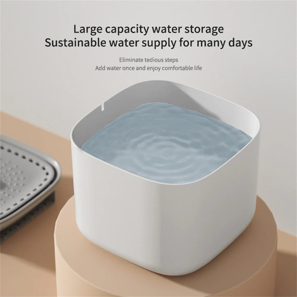 New Cat Water Fountain Ultra Quiet 3L Large Capacity Pet Auto Drinking Dispenser for Cats Dogs Inside Detachable Easy to Clean