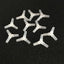 10pcs/lot 4mm Plastic Aquarium Fish Tank Air Pump Connector T Shaped Connector Control Valve Air Pipe Tube Fish Accessories