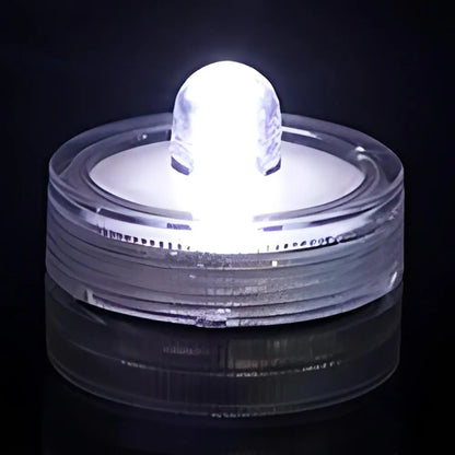 Waterproof LED Lights For Vases Flameless Battery Operated Pond Underwater Small Tealights Aquarium Decoration Novelty Lighting