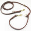 Multi-functional Dog Leash Strong and Soft Real Leather Dog Leash Adjustable Hands Free Crossbody Double Dog Leash for All Dogs