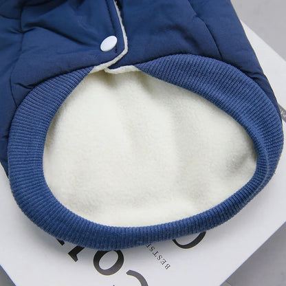 Windproof Dog Winter Coat Waterproof Dog Jacket Warm Dog Apparel Cold Weather Pet Clothing with Fleece Lined for Small Dogs Cats