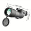 Transparent monocular telescope, variable frequency monocular telescope, suitable for outdoor camping hunting bird watching