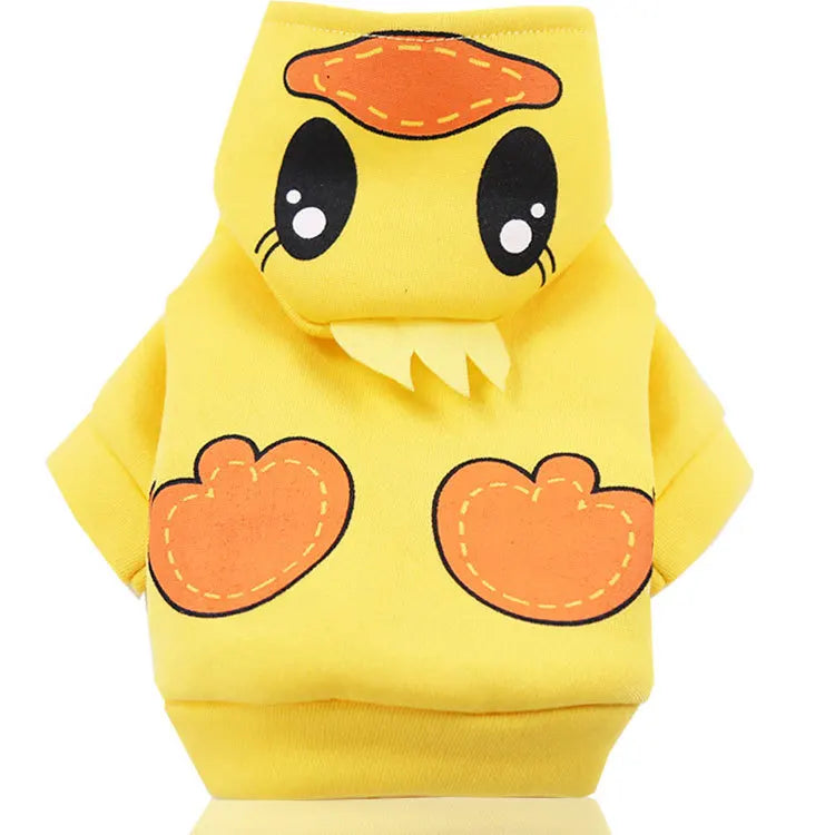 Costumes Cartoon Cute Pet Dog Clothes Winter Christmas Soft Fleece Animal Duck Owl Tiger Dinosaur Cosplay Dog Hoodies Clothes