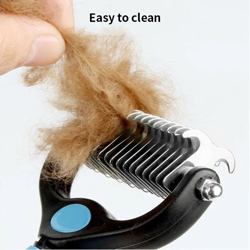 Pet Deseeding Brush Dog Cat Hair Remover Comb Puppy Cat Shedding Supplies Tools Long Hair Short Hair Pet Grooming Care Brush
