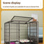 Dog cage Household Indoor with toilet Large Medium Small Dog Teddy Corgi Bichon Shiba Golden Retriever Large cage Kennel