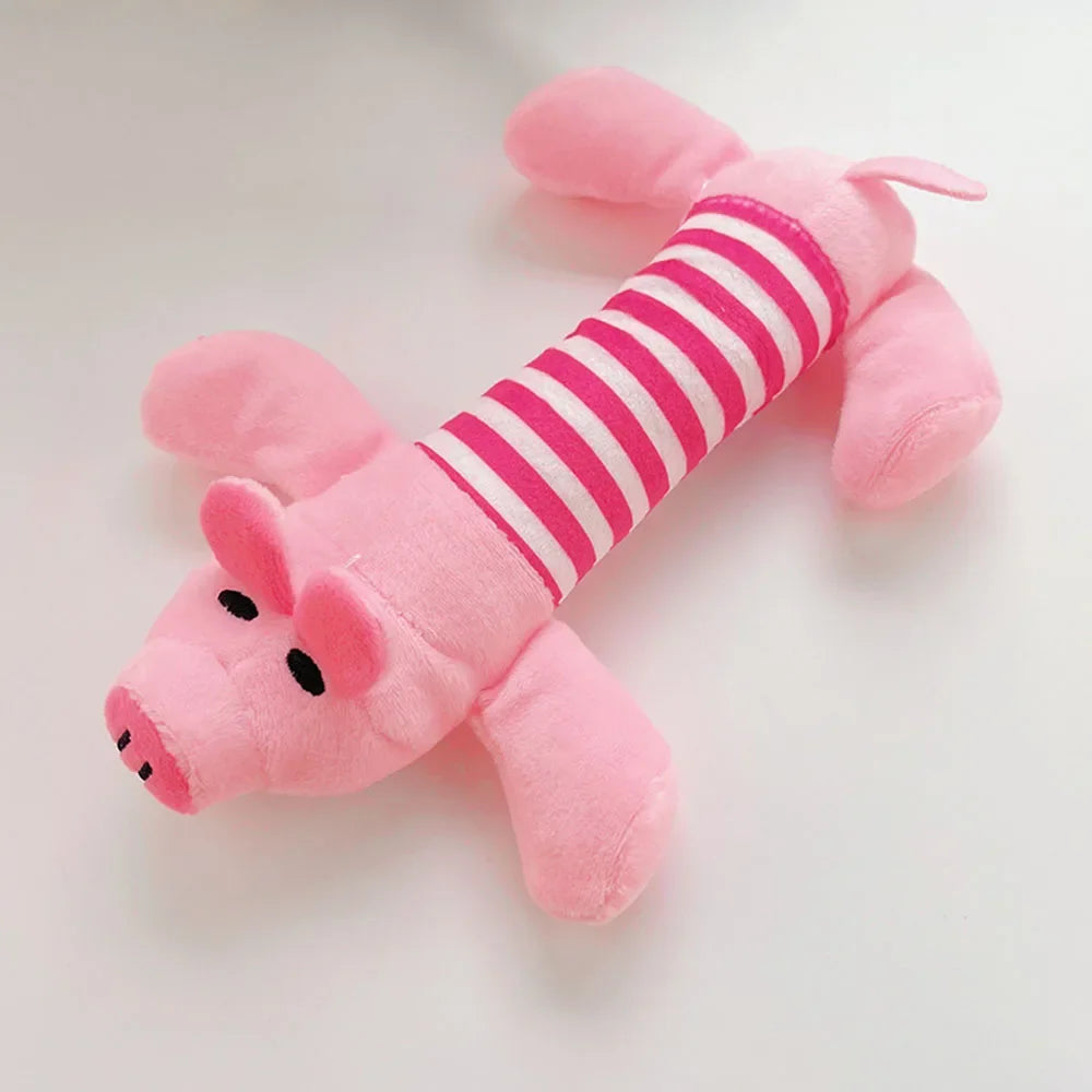 Molar Dog Toy Plush Supplies for All Puppies Pet Squeak Chew Toy Funny Durable Chew Elephant Duck Pig Toy for Dogs Pet Products