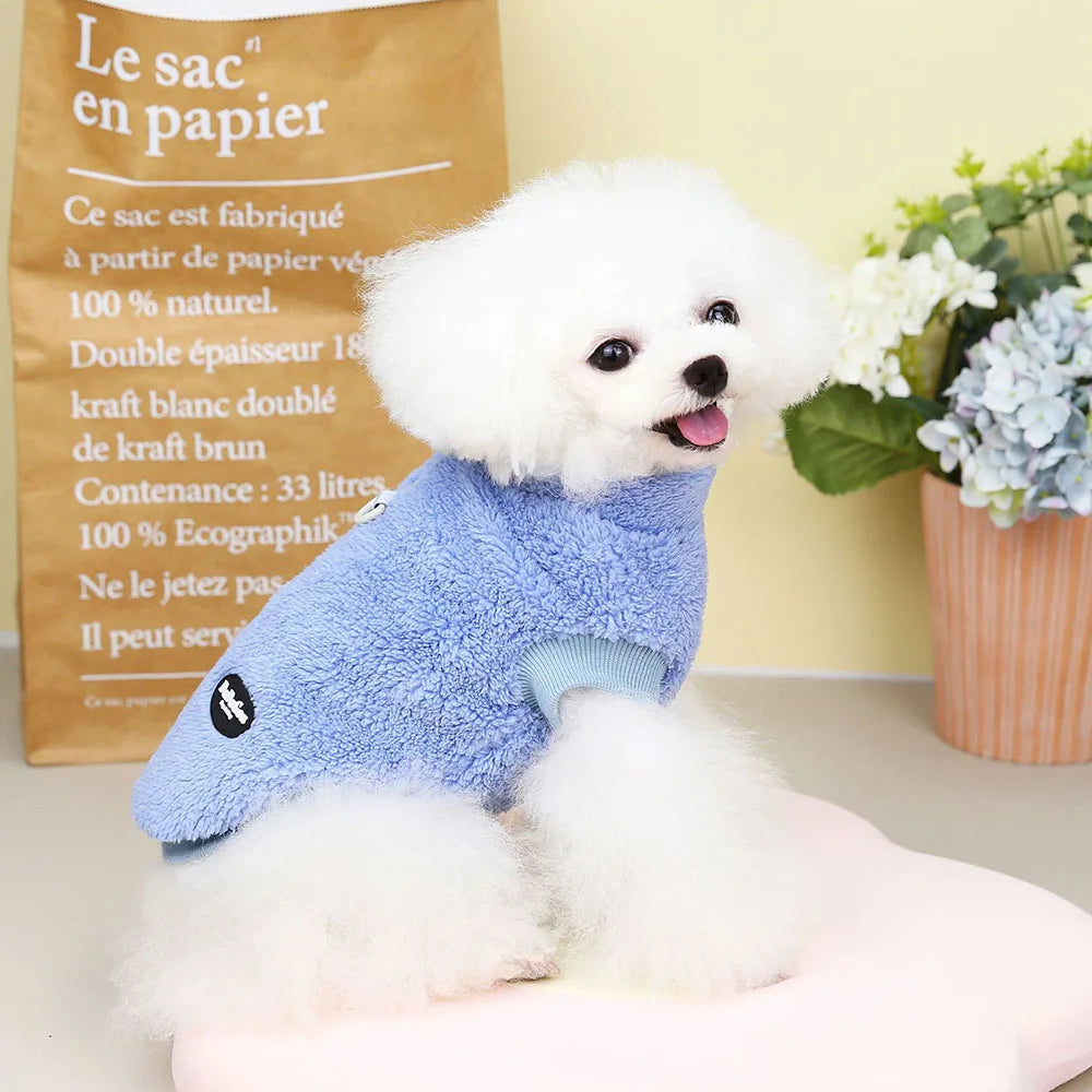 Pet Dog Sweater Fleece Winter Warm Soft Dog Clothes Comfort Puppy Clothing For Small Dogs Chihuahua Cat Hoodie Pet Accessories