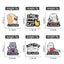 Funny Animal Sets Enamel Pins Cartoon Anime Figure Ghost Spooky Cute Cat Bird Brooches Backpack Lapel Badge Punk Jewelry Gifts