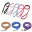 Pet Products Round Colorful PU Rolled Dog Walking Leashes for Small Medium Breeds Dogs Puppy Chain Lead Training Walking Leash