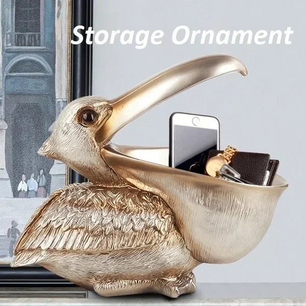 Big Mouth Bird Statue Door Key Porch Wine Cabinet Storage Box Home Decoration Toucan Resin Sculpture BirdArt Ornament Gift