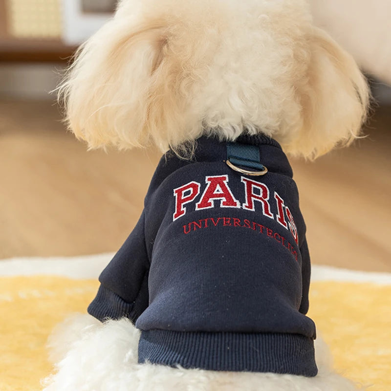 Cute Dog Clothes Bear Letter Print Pet Dog Hoodies Puppy Warm Coat Autumn Winter Dog Sweatshirt Chihuahua Apparel Cat Dlothing