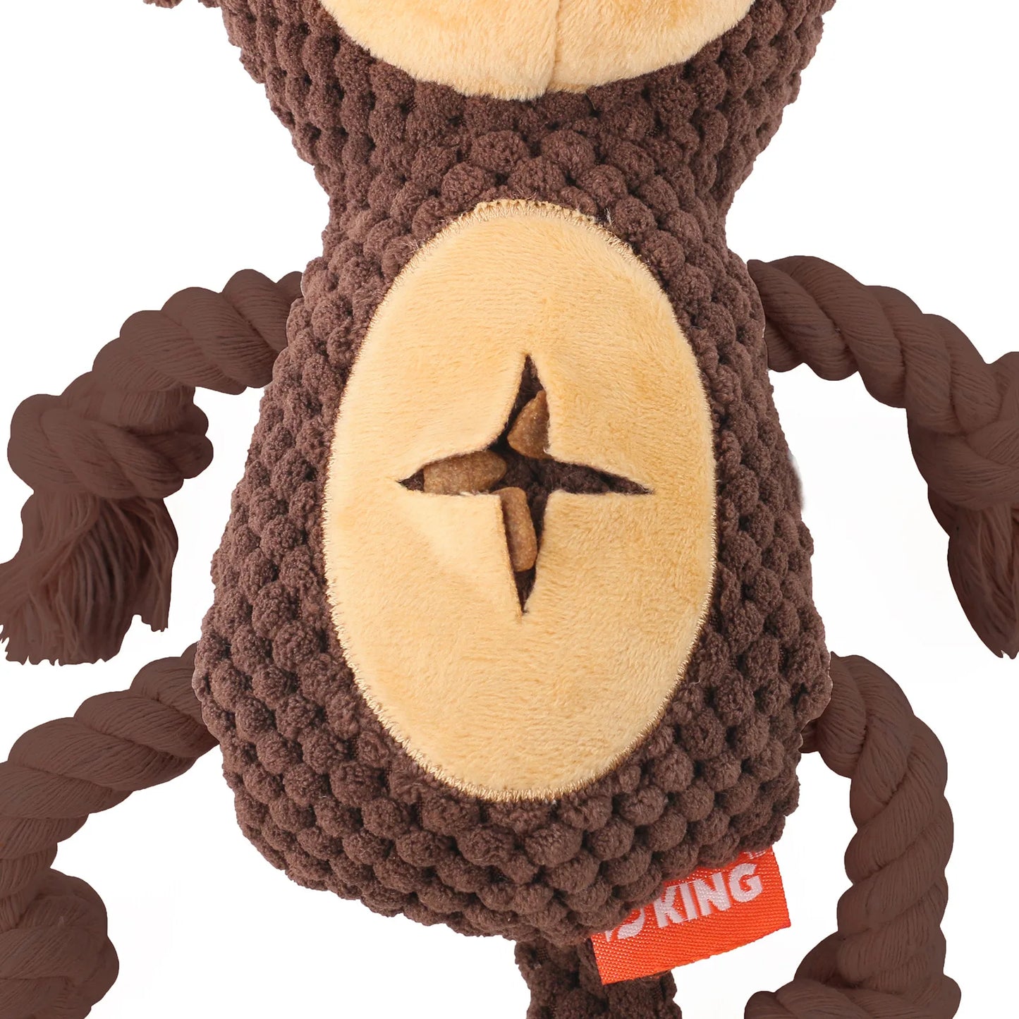 Dog Plush Toy Product With Teeth Grinding And Bite Resistant Plush Filling Squeaking And Noisy Toys Monkey Fleece Squeak Toys