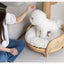 South East Asia Natural Indonesian True Rattan Teddy Nest Summer Cool Round Pomeranian Small Pet Cat Dog Kennel
