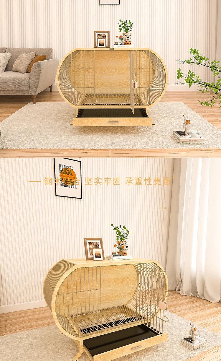 Popular luxury dog cage, small and medium-sized Shiba Inu Corgi creative modeling dog house dog cabinet, indoor kennel with toi