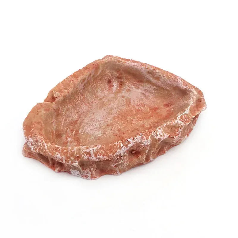 Large Size Resin Aquarium Pet Reptile Feeder Bowl Basin Food Water Pot Reptile Turtle Tortoise Scorpion Lizard Crabs Supplies