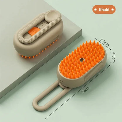 3 In1 Dog Cat Steamy Brush Spray Massage Pet Grooming Comb Hair Removal Cat Comb Cat Hair Brush Pets Dogs Accessories
