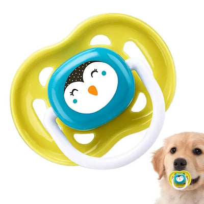 Pet Dog Silicone Pacifier Cat Dog Pacifier Chew Toy Cartoon Pet Puppy Molar Teeth Cleaning Cat Dog Chew Toy Food Grade Puppy