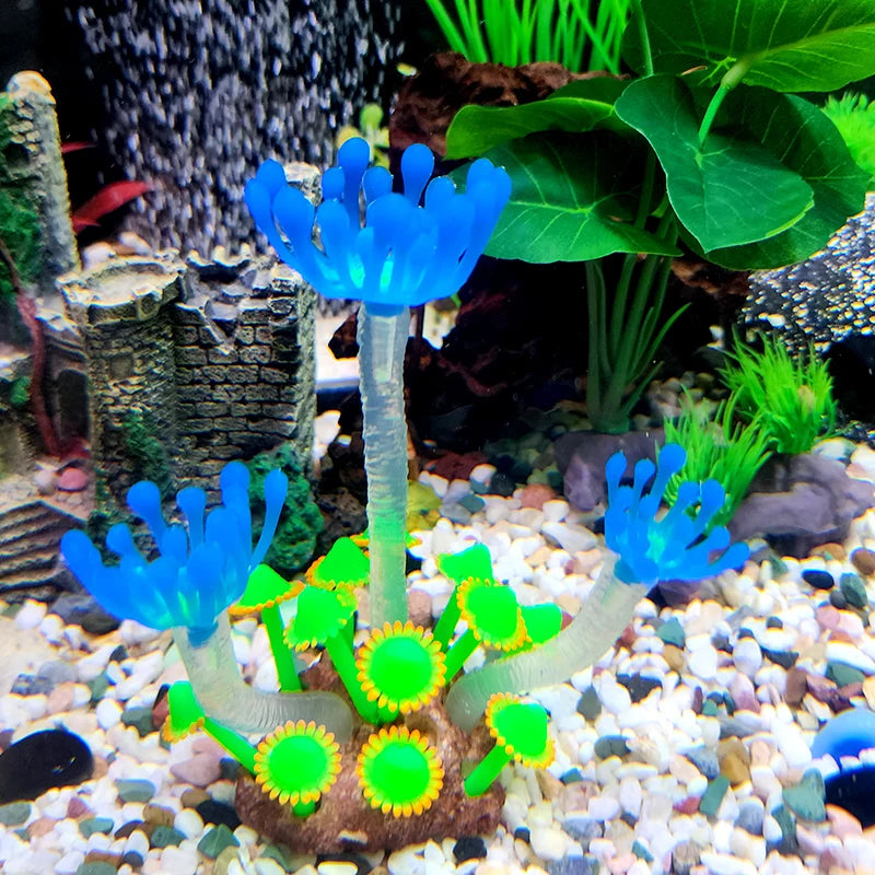 Artificial Underwater Coral  Aquarium Fish Tank Simulation Decoration Aquarium Backgrounds Plants Water Grass Accessories Home