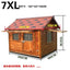 Outdoor Solid Wood Labrador Kennel Waterproof Small Medium Large Dog Cage Golden Retriever Teddy Kennel