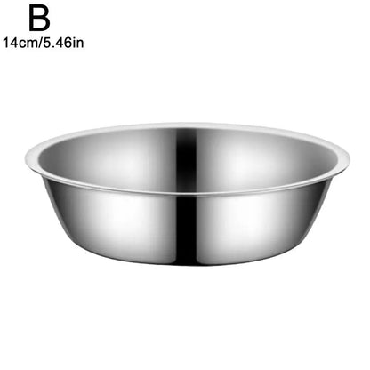 Stainless Steel Pet Bowl, Dog And Cat Food Bowl, Thickened Non-slip Bowl, Anti-fall, Not Easy To Deform, Easy To Clean 1pcs
