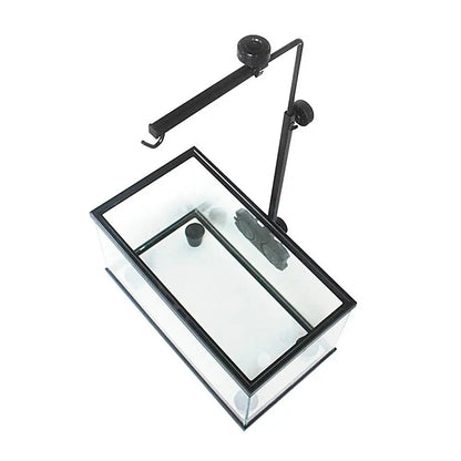 Suction Reptile Lamp Holder Hunging Aquariums Light Stand Adjustable Small Reptile Dome Lamp Bracket For Tortoise Lizards