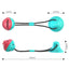 Dog Tug of War Toy Chew Toy Slow Feeder Food Dispenser Sounding Interactive Toy Firmly Suction Cup Toothbrush Durable Molar Ball