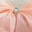Bow Tie Female Fancy Dresses for Medium Dogs Pink Veil Romantic Heart Print Spring Puppy Tutu Skirt Lace Wedding Cat Clothing