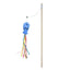 Fashion Cat Wand Toy, Natural Wooden Cat Teaser Wand for Cat, Interactive Elastic String Cat Stick Pole Toy for Indoor Cats