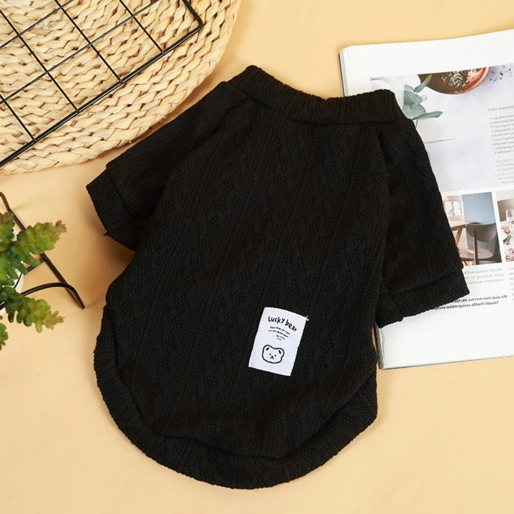Classic Puppy Dog Knitting Sweater Winter Warm Pet Clothes for Small Dogs Chihuahua Yorkshire Pullovers mascotas Clothing Outfit