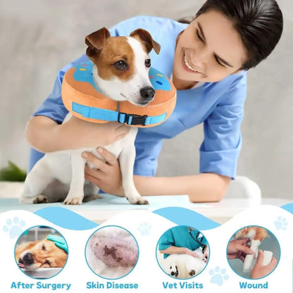 Protect Inflatable Dog Collar After Surgery Recovery Pet Collar for Small Medium Large Dogs Soft Dog Elizabeth Cone Collar