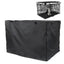 Dog Cage Cover Silver Coated Oxford Cloth Dog Kennel Cover Breathable Double Door Cage Cover Crate Cover With Ventilation