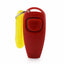 2 In 1 Pet Clicker Dog Training Whistle Answer Card Pet Dog Trainer Assistive Guide With Key Ring Dog Pet Cat Pet Supplies
