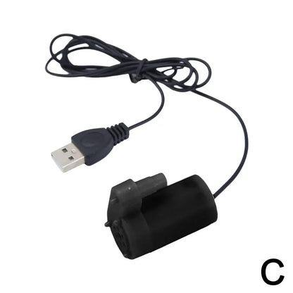 Super Quiet DC 5V USB Brushless Motor Pump Portable Hydroponic Water Submersible Mini Tank Water Fish Circulating Pump Foun E3D9