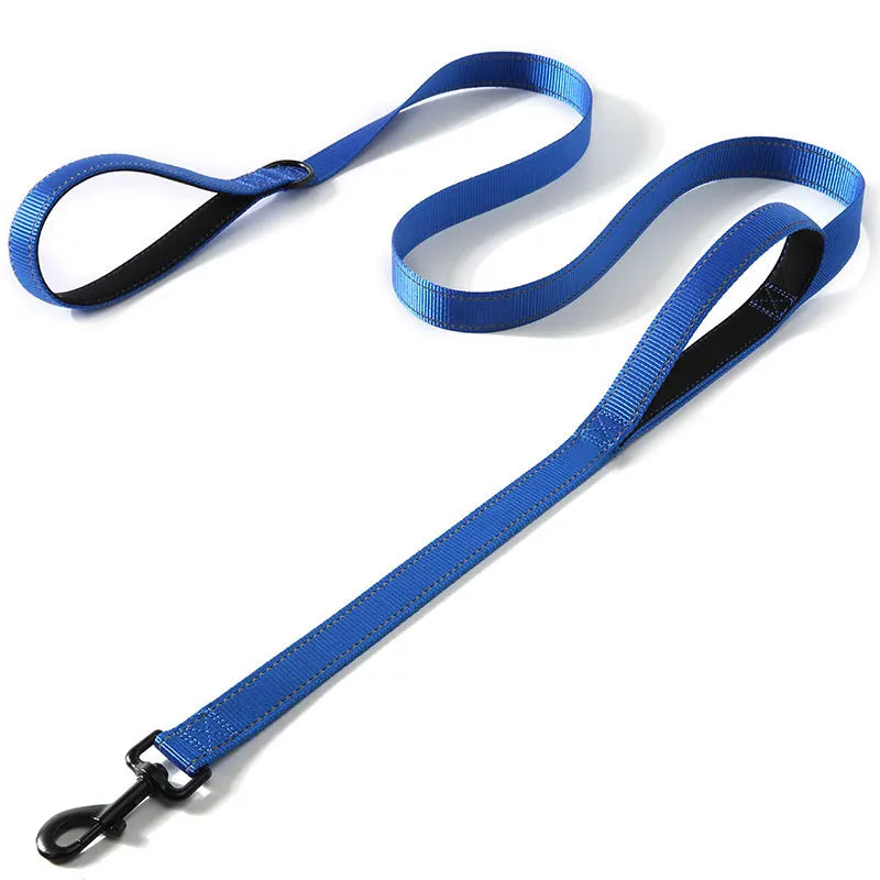 6FT Heavy Duty Dog Leash for Large Medium Dogs, Reflective Double Handle Dog Leash Lead for Traffic Control Husky Pet Accessorie