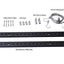 Hanging aquarium universal fixing bracket kit compatible with led bar lights aquarium plant LED lighting fixtures