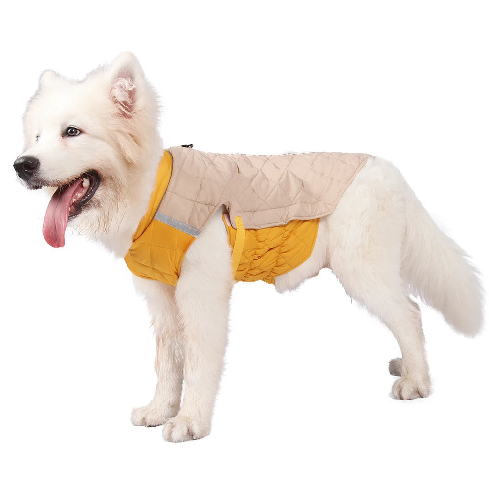 Winter French Bulldog Pet Coat Jacket for Medium Large Dogs Warm Thicken Big Dog Clothes Husky Samoyed Shiba Inu mascotas perros