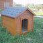 Outdoor solid wood preservative wood kennel with doors and windows kennel cat house pet house cat kennel carbonize