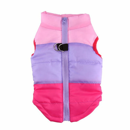 Windproof Pet Vest Jacket Winter Warm Big Dog Clothes Puppy Harness Clothing Funny Printed Coat for Small Medium Dogs Cats XS-XL