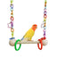 Bird Cage Hammock Swing Toy Woven Cage Hammock Parrot Swing Toy Teeth Care Bird Climbing Hammock Playing For Parrots Parakeets