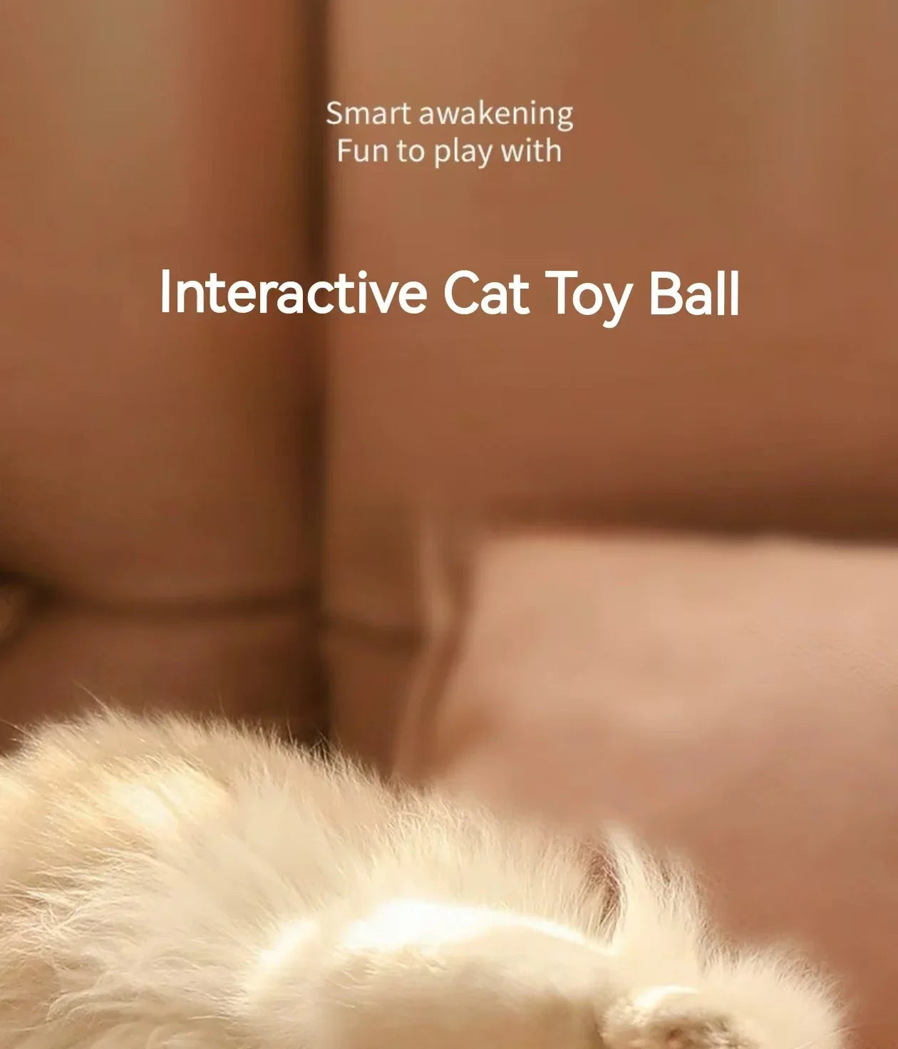 Cat Interactive Ball Training Self-moving Kitten Electric Cat Ball Tovs Elect ronic Automatic Rolling Magic Ball Toys for Cat