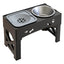 3 In 1 Pet Feeder Slow Feed Bowls Double Bowls Foldable With 5 Adjustable Height Suitable For Pets Of Different Heights
