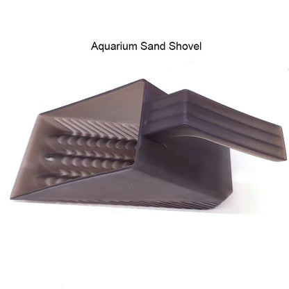 1Pcs Plastic Aquarium Sand Shovel Clean Tool Maintenance Fish Tank Sand Cleaning Aquarium Leakable Washable Shovel Accessories