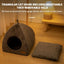 New Triangle Cat Nest New Deep Sleep Comfort In Winter Cat Bed Closed Cat House Pet Nest Safe Pet House Pet Supplies