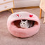 Hooded Cat Bed Cave Adorable Ear Design Cat Beds For Indoor Cats With Anti-Slip Bottom Cozy Pet Cave Comfortable Cat Nest