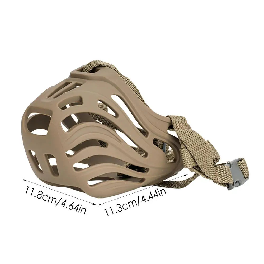 Dog Muzzle Soft Silicone Dog Mouth Cover Dog Muzzle with Adjustable Buckle for Small And Medium Dogs Prevent Chewing Biting