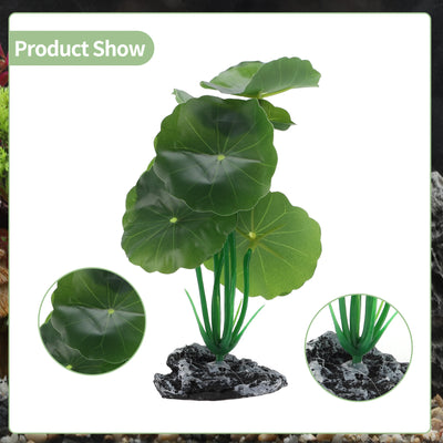 UXCELL Aquarium Plastic Plants Reptile Plant Decoration Artificial Grass Ornaments for Aquarium Fish Tank for Aquatic Pet