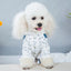 Spring Summer Pet Four-legged Clothes Puppy Small Dog Clothing Jumpsuit Jacket Floral Splicing Pets Outfits Overalls For Dogs